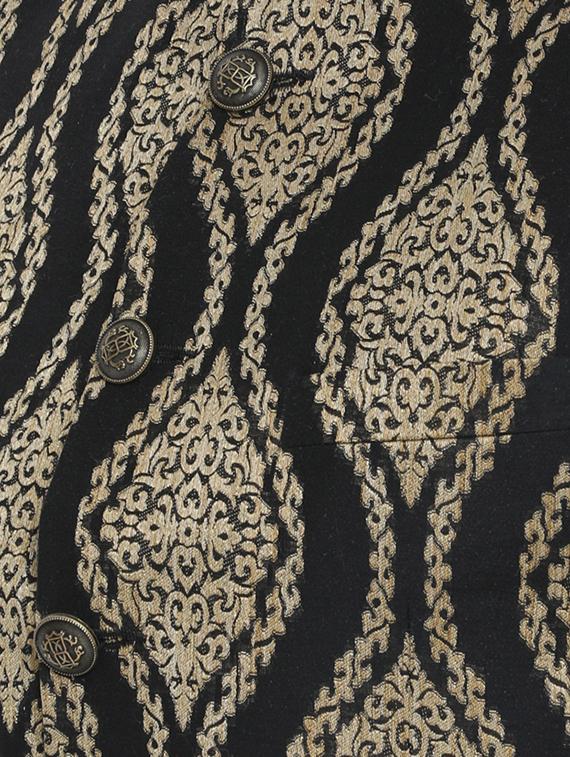 black cotton casual blazer - 14738772 - Zoom Image - 4