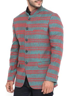 multi colored cotton casual blazer - 14738783 - Standard Image - 2