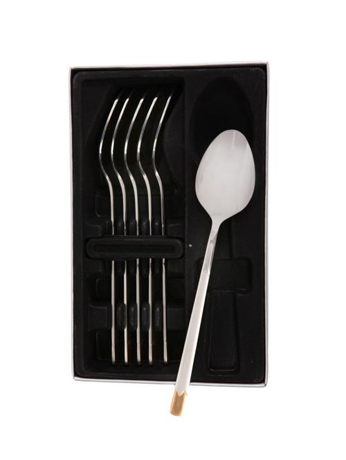 Mullich Dinner Spoons Gold Finish Set of 6 - Lisbo - 14738951 - Standard Image - 1