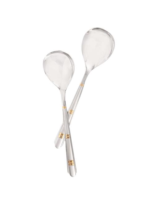 Mullich Big Serving Spoon Gold Finish Set of 2 - 14739699 - Standard Image - 1
