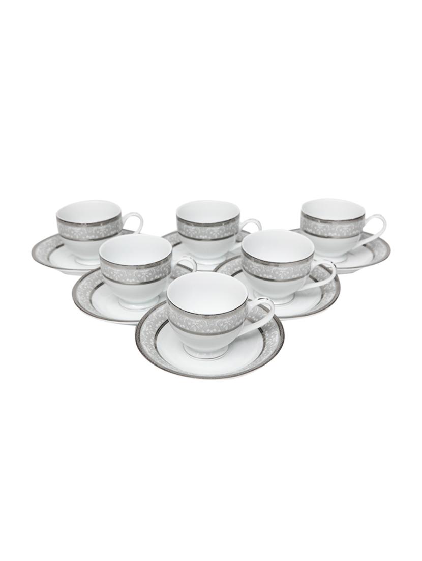 lakline porcelain cups & saucers set of 12 pieces - hl80138 - 14739713 - Zoom Image - 1