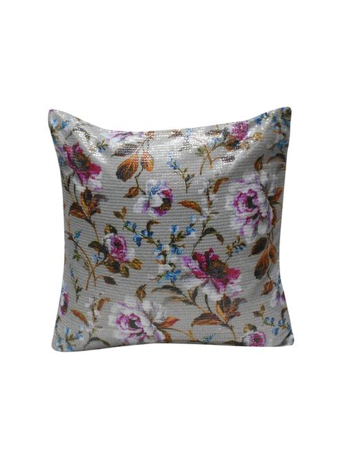 polyester sequined single cushion cover - 14740502 -  Standard Image - 0