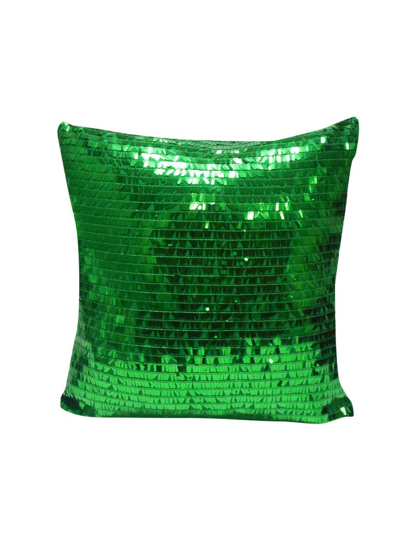 polyester sequined single cushion cover - 14740505 - Zoom Image - 1