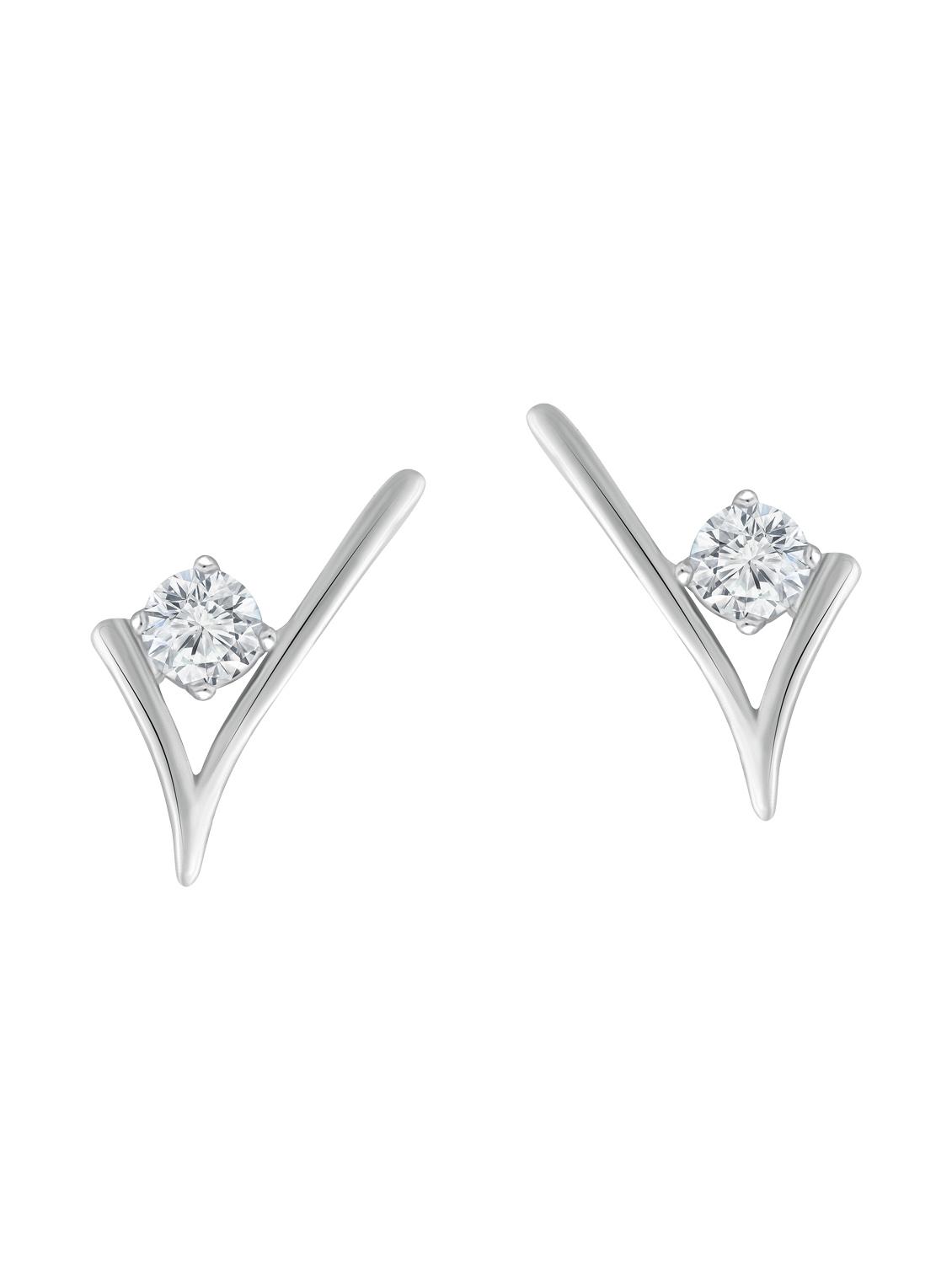 silver metal studs earrings - 14742525 - Zoom Image - 1