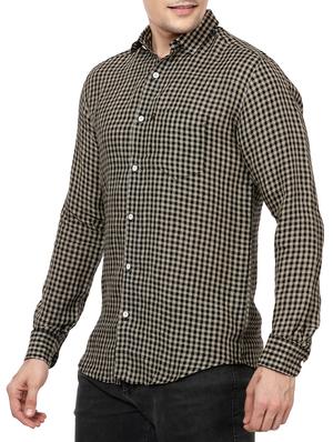black linen casual shirt - 14743249 - Standard Image - 2