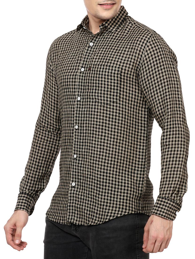black linen casual shirt - 14743249 - Zoom Image - 2