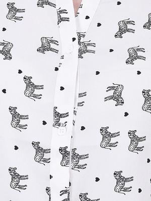 white printed shirt - 14745878 - Standard Image - 4
