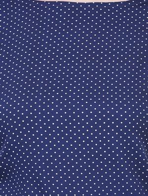 navy blue printed top - 14746013 - Standard Image - 4