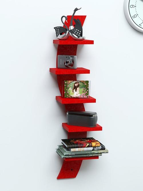 wall shelf rack curve shape 5 tier - 14746142 - Standard Image - 1