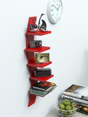 wall shelf rack curve shape 5 tier - 14746142 - Standard Image - 3