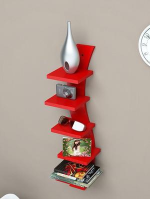 wall shelf rack curve shape 5 tier - 14746142 - Standard Image - 4