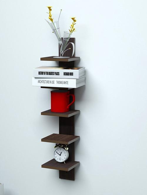 laminated wall shelf rack shape 5 tier - 14746145 - Standard Image - 1