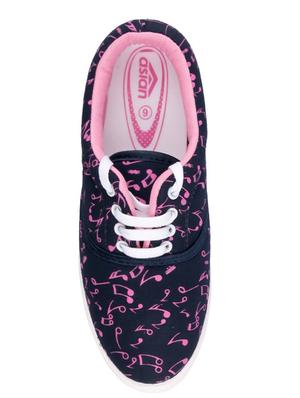 navy canvas laceup casual shoes - 14746707 - Standard Image - 4