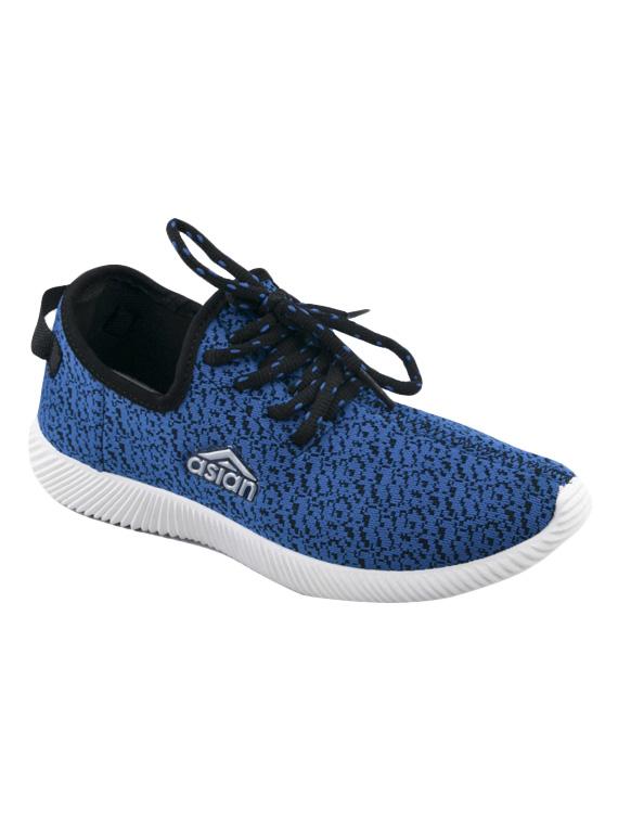 blue canvas laceup casual shoes - 14746711 - Zoom Image - 1