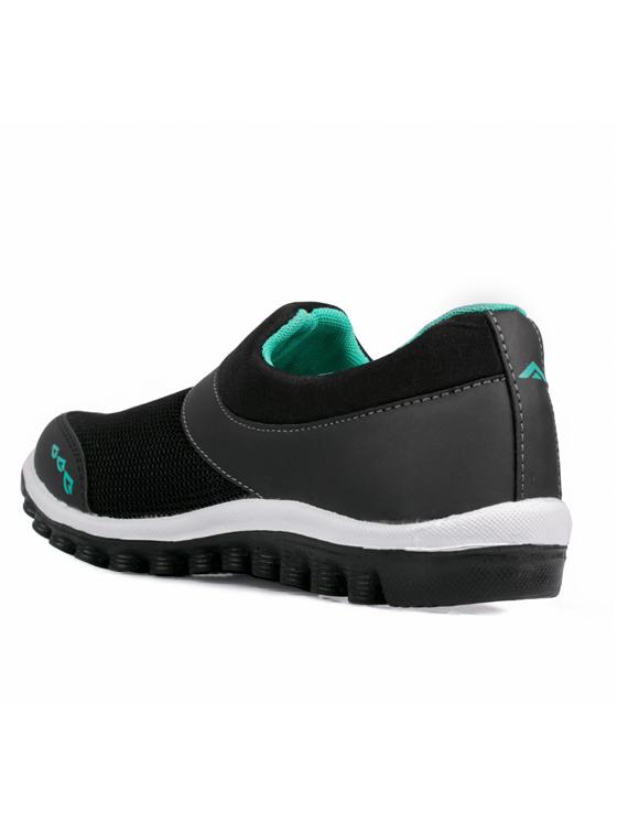 black mesh slip on sports shoes - 14746740 - Zoom Image - 3