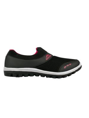 black mesh slip on sports shoes - 14746741 - Standard Image - 2