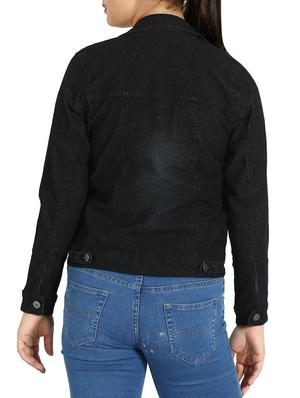 stone washed button up jacket - 14750579 - Standard Image - 3