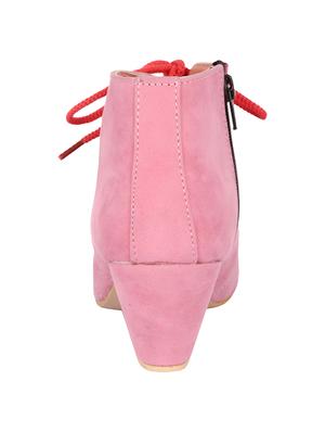 pink suede ankle boot - 14750709 - Standard Image - 3