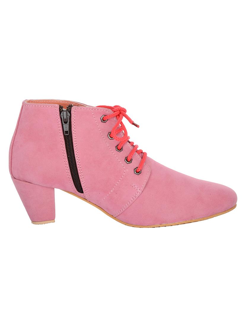 pink suede ankle boot - 14750709 - Zoom Image - 2