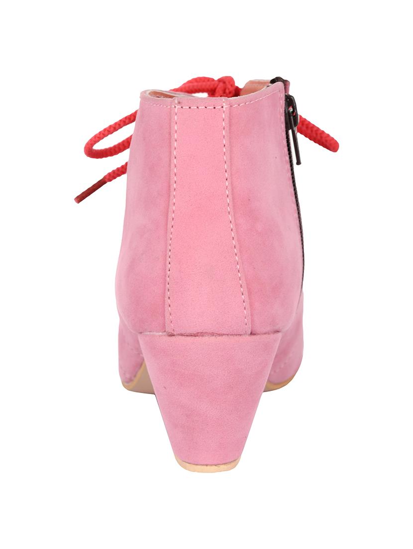 pink suede ankle boot - 14750709 - Zoom Image - 3