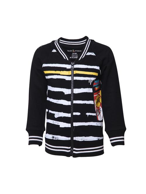black cotton sweatshirt - 14750871 - Very Small Image - 1
