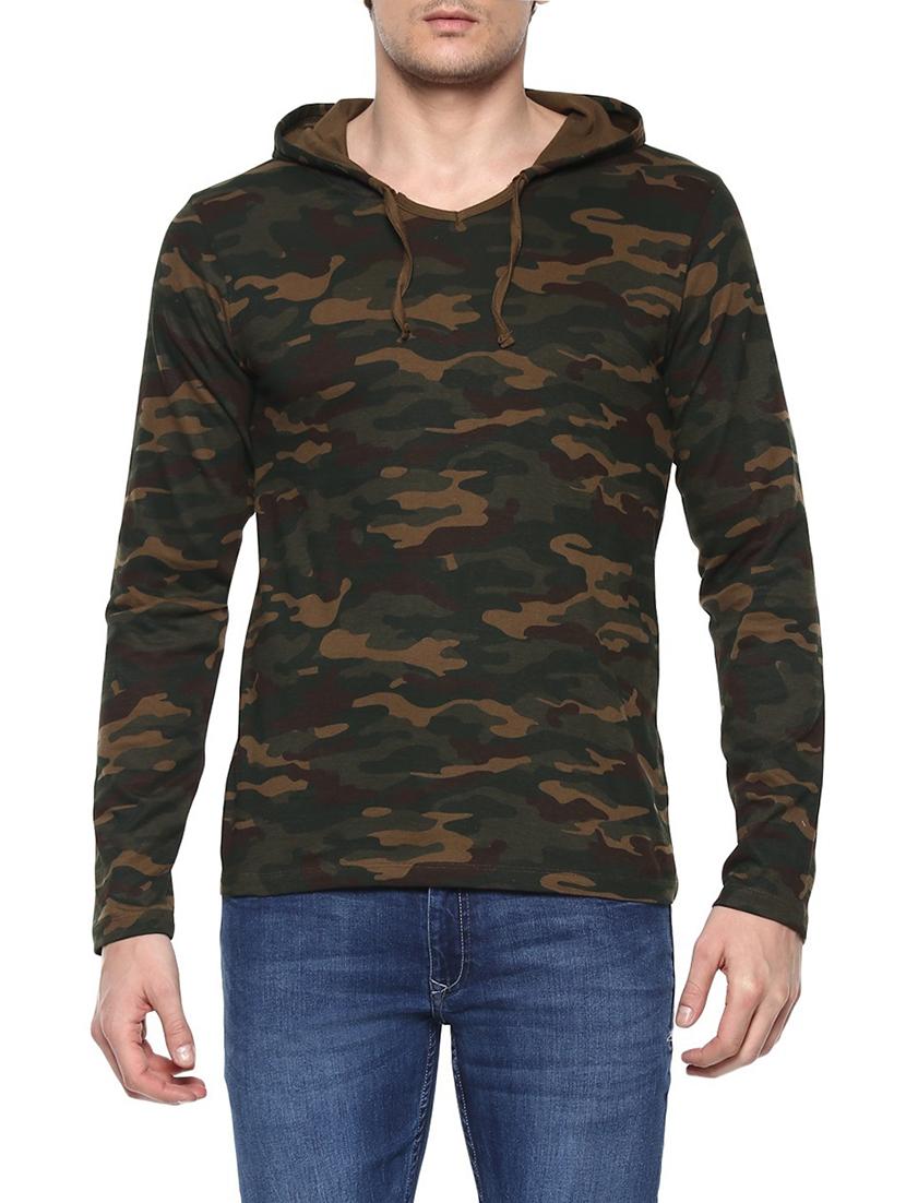 green cotton all over print tshirt - 14751830 - Zoom Image - 1