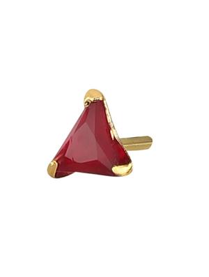 red metal studs earrings - 14755180 - Standard Image - 2