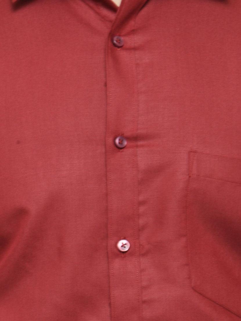 red cotton formal shirt - 14755437 - Zoom Image - 4