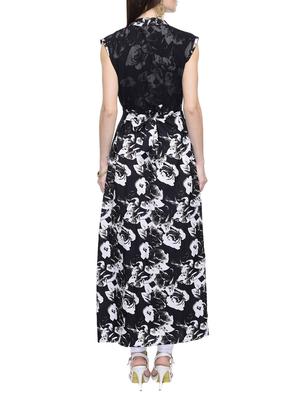 black poly georgette layered kurta - 14755740 - Standard Image - 3