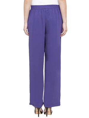 blue solid palazzo - 14757995 - Standard Image - 3
