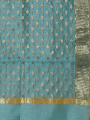 sku blue chanderi dupatta - 14761263 - Standard Image - 2