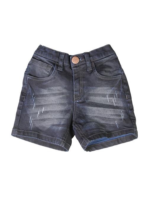 dark blue denim shorts - 14762556 - Standard Image - 1