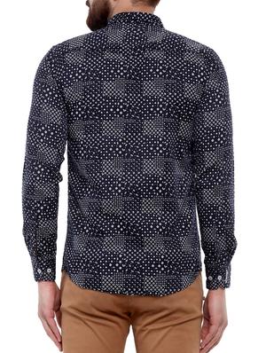 blue cotton casual shirt - 14763267 - Standard Image - 3