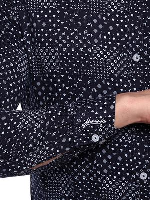 blue cotton casual shirt - 14763267 - Standard Image - 4