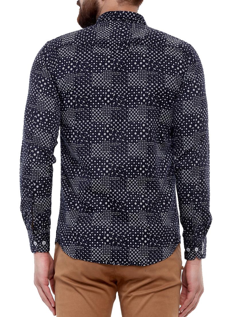 blue cotton casual shirt - 14763267 - Zoom Image - 3