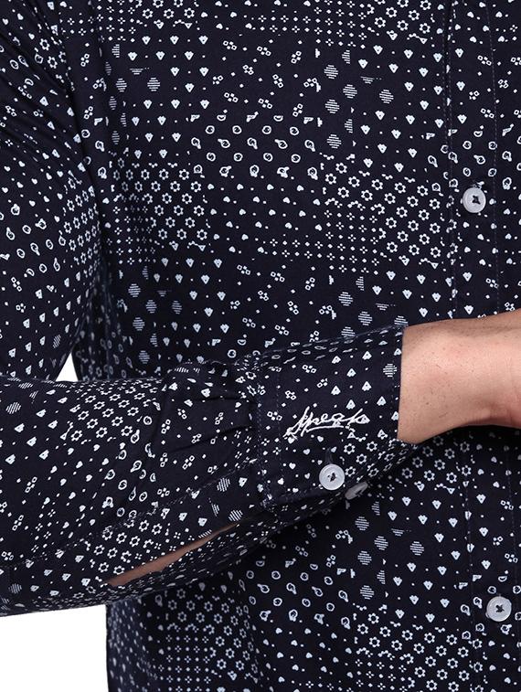 blue cotton casual shirt - 14763267 - Zoom Image - 4