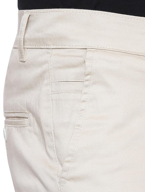 beige cotton chinos casual trousers - 14764769 - Zoom Image - 4