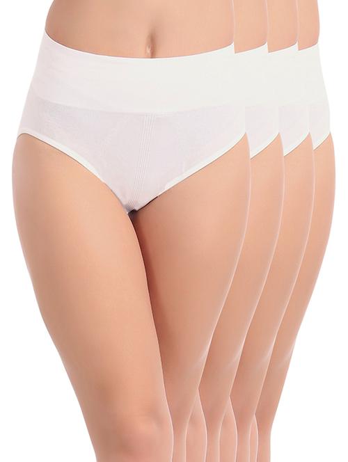 set of 4 white hipster panty - 14765957 - Standard Image - 1