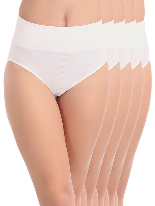 set of 5 white hipster panty - 14765959 - Standard Image - 1