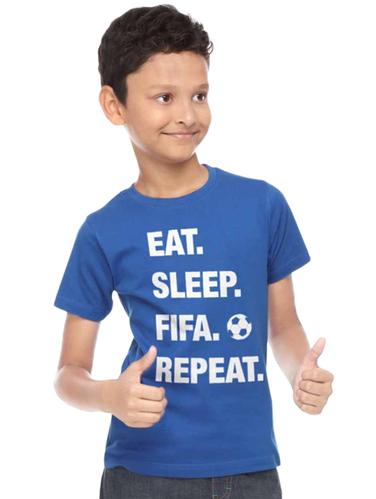 blue cotton tshirt - 14767889 - Very Small Image - 1