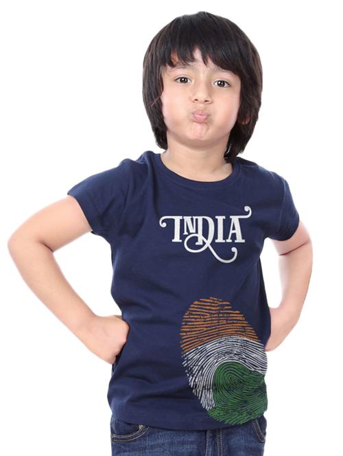 navy blue cotton tshirt - 14768267 - Very Small Image - 1