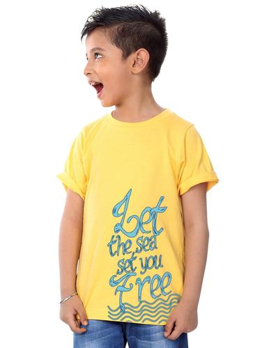 yellow cotton tshirt - 14768286 - Very Small Image - 1
