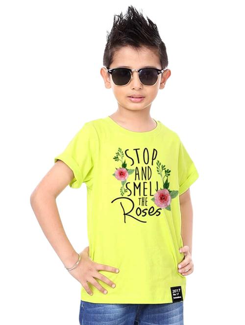 yellow cotton t-shirt - 14768376 - Very Small Image - 1