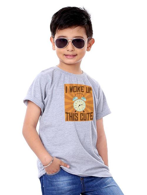 grey cotton blend tshirt - 14768416 - Very Small Image - 1