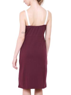 contrasting detail buttoned dress - 14768993 - Standard Image - 4