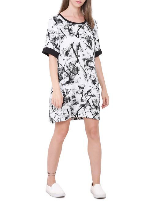short sleeved shift dress - 14768999 - Standard Image - 1