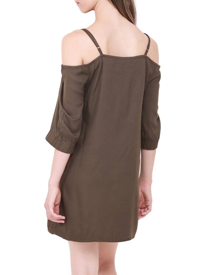 cold shoulder shift dress - 14769000 - Zoom Image - 4