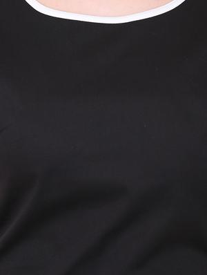 contrast binding cutout back dress - 14769007 - Standard Image - 5