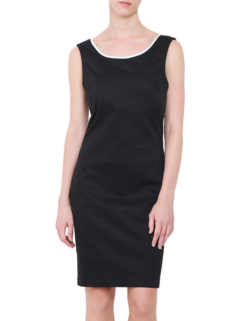 contrast binding cutout back dress - 14769007 - Zoom Image - 2