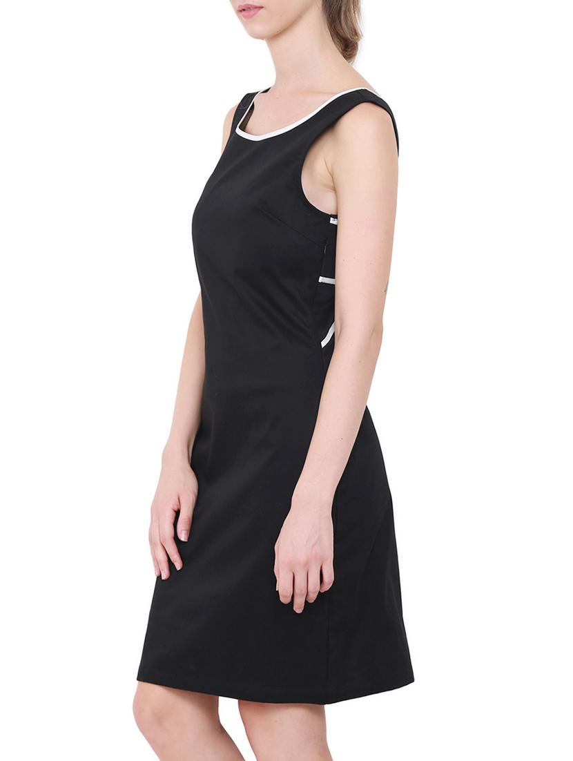 contrast binding cutout back dress - 14769007 - Zoom Image - 3